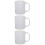 3Pcs White Ceramic Sublimation Mugs Cups for DIY 9