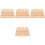 4Pcs Compact Wooden Sewing Thread Holder Light Yellow for Craft Use 5