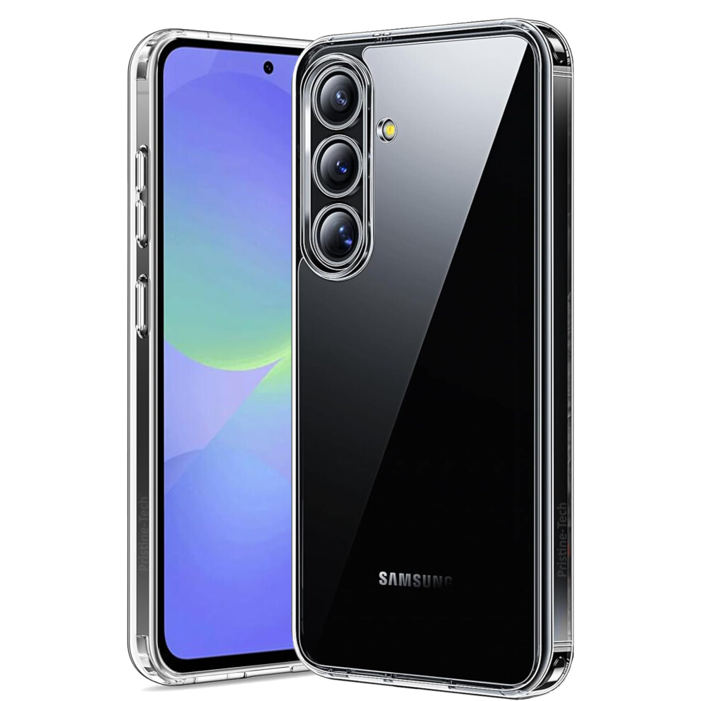 Pristine-Tech For Samsung A36 5G Clear Case Phone Case Cover Shockproof, Soft Tpu Protective Cases, Ultra [Thin Slim Fit],Crystal Clear [Anti-] Yellow 5061012649248