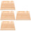 4Pcs Compact Wooden Sewing Thread Holder Light Yellow for Craft Use 9
