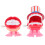 2Pcs Wind Up Teeth Toys for Kids Cheer 2