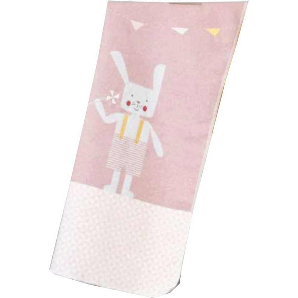 David Fussenegger Baby Blanket Pink With Rabbit Motif Cotton 70 X 90 Cm Fluffy Soft