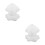2Pcs White Fabric Doll Hoodie Soft Tiny Cute Doll Accessory 9