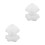 2Pcs White Fabric Doll Hoodie Soft Tiny Cute Doll Accessory 4