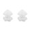 2Pcs White Fabric Doll Hoodie Soft Tiny Cute Doll Accessory 7