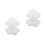 2Pcs White Fabric Doll Hoodie Soft Tiny Cute Doll Accessory 8