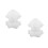 2Pcs White Fabric Doll Hoodie Soft Tiny Cute Doll Accessory 6
