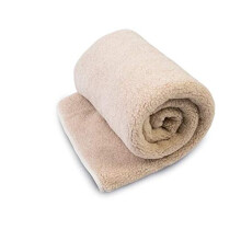 Merino Wool Throw Blanket Woolmarked sofa throws sofa covers 100% Natural Product (BEIGE, 140 x 100)