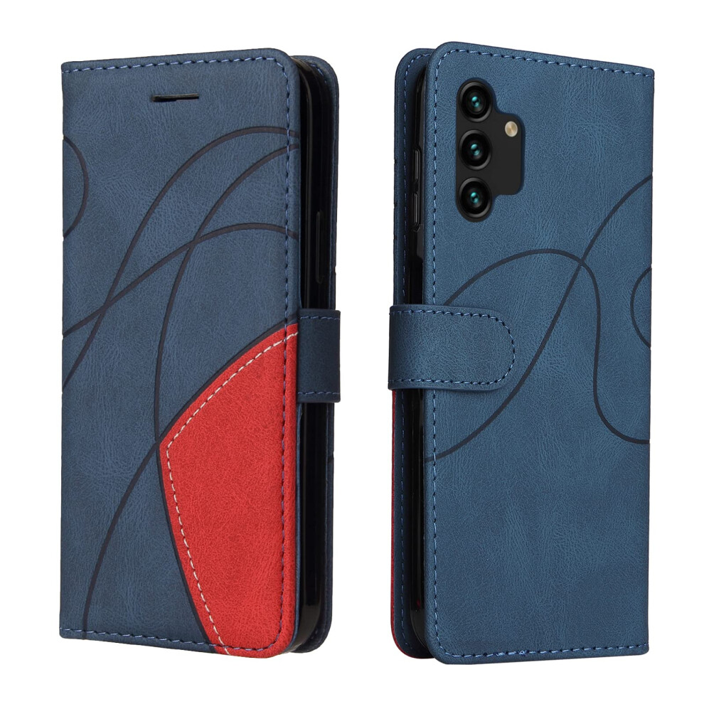 Samsung A13 4G/5G Case Samsung A04s Case Geometric Shockproof Wallet Case Pu Leather With Card Slots Folding Stand Magnetic Scratchproof Protect Flip 8728017837021