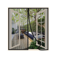 Risareyi Magnetic Fly Screens for Window 120x160cm, Black Mesh Mosquito Net for Patio Door Fly Screen Curtain Closes Automatically Anti-Mosquito Bugs
