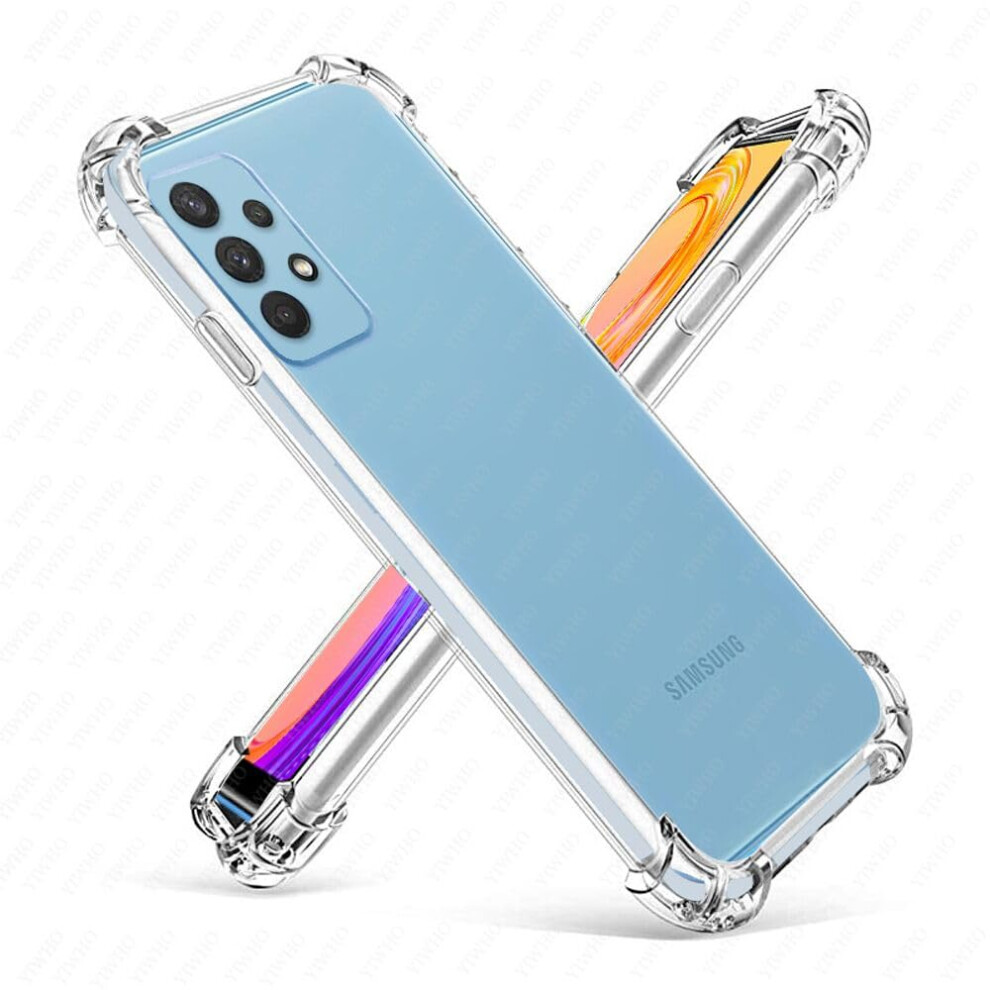 Hually Case For Samsung Galaxy A32 5G (6.5-Inch), Crystal Clear Shockproof, Ultra Thin Flexible Tpu & Hard Pc Cover For Samsung Galaxy A32-5G 6974402150202