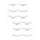 12Pcs Home Use White Chopstick Rests Table Decor 9