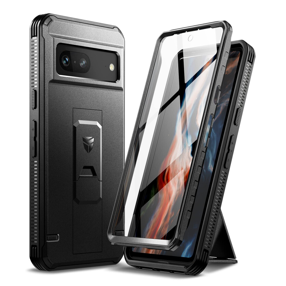 Dexnor For Google Pixel 7 5G Case, [Built In Screen Protector And Kickstand] Heavy Duty Military Grade Protection Shockproof Protective Cover For 6975582709532