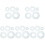 25Pcs Grey Stitching Rulers Acrylic Patchwork Tools for Sewing Crafts 4