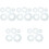 25Pcs Grey Stitching Rulers Acrylic Patchwork Tools for Sewing Crafts 3