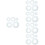 25Pcs Grey Stitching Rulers Acrylic Patchwork Tools for Sewing Crafts 7