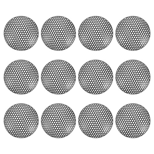24Pcs Strong Black Iron Sound Box Nets for Microphone and Speakers