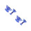 4Pcs Blue Glass Offering Cups Delicate Buddhist Worship 9