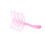 3Sets Eyebrow Stencil Kit Pink Reusable Ruler Handheld Eyebrow Tool 10