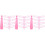 3Sets Eyebrow Stencil Kit Pink Reusable Ruler Handheld Eyebrow Tool 4