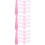 3Sets Eyebrow Stencil Kit Pink Reusable Ruler Handheld Eyebrow Tool 8