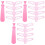 3Sets Eyebrow Stencil Kit Pink Reusable Ruler Handheld Eyebrow Tool 3