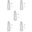 5Sets Silver Ball Roller Chains for Dog Tags Pendant Necklaces DIY 8