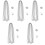 5Sets Silver Ball Roller Chains for Dog Tags Pendant Necklaces DIY 3