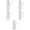 5Sets Silver Ball Roller Chains for Dog Tags Pendant Necklaces DIY 7