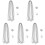 5Sets Silver Ball Roller Chains for Dog Tags Pendant Necklaces DIY 2