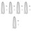 5Sets Silver Ball Roller Chains for Dog Tags Pendant Necklaces DIY 4