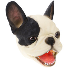 4St Witte Vinyl Handpoppen Hond Kids Speelgoed Licht En