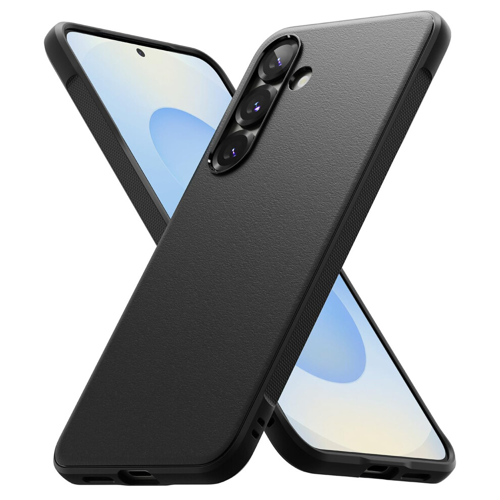 Ringke Onyx Compatible With Samsung Galaxy S25 Plus Case [Non-Slip Grip Texture] Anti-Fingerprint Slim Fit Lightweight Protective Cover - Black 8800293850342