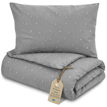 Totsy Baby Toddler Duvet Pillow Set 90x120 cm Quilt 40x60cm Cushion - Coton Lightweight Breathable Bedding Insert for Cot Nursery Travel Cots bed