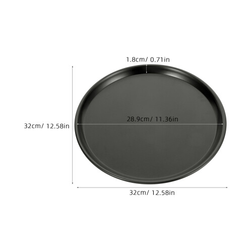 3Pcs Versatile Oven Pizza Pan Aluminum Non-Stick Round Baking Tray 1