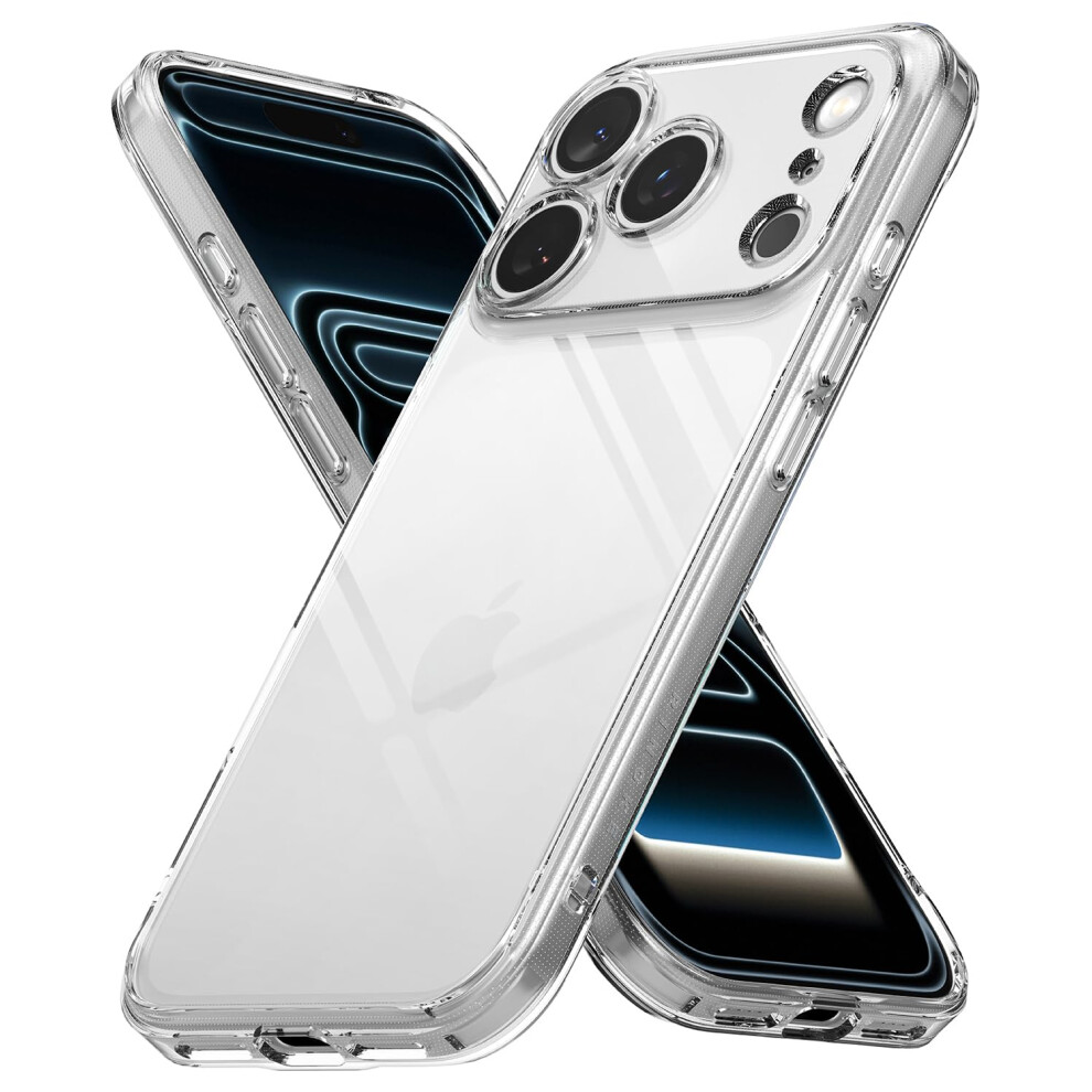 Ringke Fusion For Iphone 17 Pro Case [Scratch-Resistant] [Full Coverage Camera Protection] Slim Transparent Shockproof Bumper Cover With Dual Strap 8800293857853