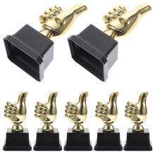 8Pcs Golden Plastic Trophy Cups Party Decor Unisex Competition Awards
