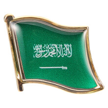 Metalen Saudi Vlag Broche Voor Mannen Jas Hoed En Rugzak