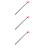 3St Cosplay Duivel Rood Plastic Halloween Feestaccessoire 10