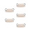5St Auto Achterzitventilator USB Koeling Beige ABS Stille Vent 5