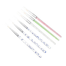 12St Tekenpennen ABS Polyestervezel Assorti Voor Nail Art