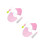 2Ensembles Jeu Costume Jumbo Bébé Rose Bib Cosplay 8