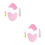 2Ensembles Jeu Costume Jumbo Bébé Rose Bib Cosplay 5