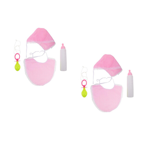 2Ensembles Jeu Costume Jumbo Bébé Rose Bib Cosplay 2