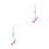 2St Roze Auto Hanger Hart Pomp Alloy Decor Vrouwen 4