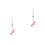 2St Roze Auto Hanger Hart Pomp Alloy Decor Vrouwen 5