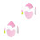 2Ensembles Jeu Costume Jumbo Bébé Rose Bib Cosplay 4