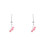 2St Roze Auto Hanger Hart Pomp Alloy Decor Vrouwen 8