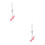 2St Roze Auto Hanger Hart Pomp Alloy Decor Vrouwen 10