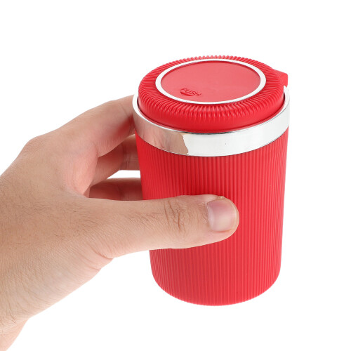 Rood Rook Asbak Voor Auto Abs+metaal Winddicht Met 2